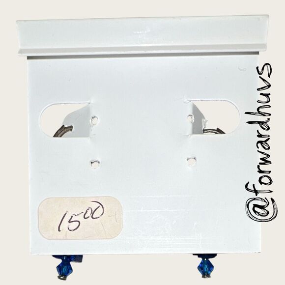 Bundle Sale 3 for $15 | Hand Crafted Blue Bead Earrings – Multi-Tone Beads - Picture 5 of 7